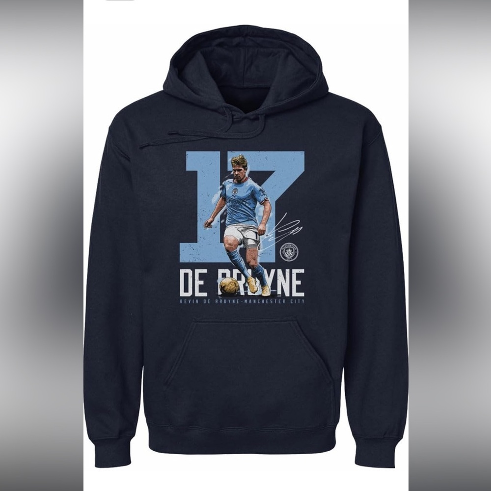 NWT Kevin De Bruyne Manchester Hoodie Sweatshirt